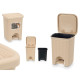 Papelera Stefanplast 30134 Beige Plástico 6 L (6 Unidades)