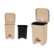 Papelera Stefanplast 30134 Beige Plástico 6 L (6 Unidades)
