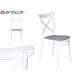 Silla Ibergarden PC-175 Blanco Gris 4 Unidades