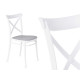 Silla Ibergarden PC-175 Blanco Gris 4 Unidades