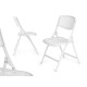 Silla Plegable 12721 Blanco 59 x 50 x 82 cm 108 x 11,5 x 50 cm (4 Unidades)
