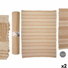Alfombra NO.03 Blanco Marrón 180 x 240 cm (2 Unidades)