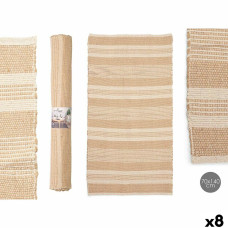 Alfombra NO.01 Blanco Marrón 70 x 140 cm (8 Unidades)