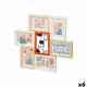 Photo frame 411408H Multicolour Metal MDF Wood (6 Units)