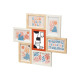 Photo frame 411408H Multicolour Metal MDF Wood (6 Units)