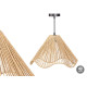 Lámpara de Techo 23B545C Negro Natural Metal Papel Plástico 40 W 40 x 25 x 40 cm (4 Unidades)
