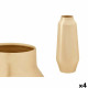 Jarrón 10216-SG Dorado Hierro 16 x 40 x 16 cm (4 Unidades)