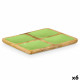 Tray with Compartments MALI-991 G Green 31 x 3 x 3 cm (6 Units)