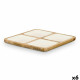 Bandeja con Compartimentos MALI-991 W Blanco 29,5 x 3 x 29,5 cm (6 Unidades)