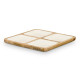 Bandeja con Compartimentos MALI-991 W Blanco 29,5 x 3 x 29,5 cm (6 Unidades)