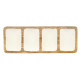 Bandeja con Compartimentos MALI941 W Blanco 46 x 3 x 17 cm (6 Unidades)