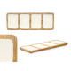 Bandeja con Compartimentos MALI941 W Blanco 46 x 3 x 17 cm (6 Unidades)