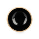 Bowl MALI-701 B Black Enamel Mango wood 24,3 x 10,5 x 24,3 cm (6 Units)