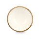 Bowl MALI-701 W White Enamel Mango wood 25 x 10,3 x 25 cm (6 Units)