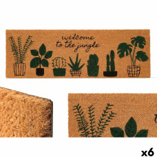 Felpudo Jungle Natural PVC Fibra de coco 120 x 1 x 40 cm (6 Unidades)