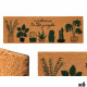 Felpudo Jungle Natural PVC Fibra de coco 120 x 1 x 40 cm (6 Unidades)