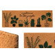 Felpudo Jungle Natural PVC Fibra de coco 120 x 1 x 40 cm (6 Unidades)