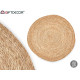 Alfombra LR23151-80 Natural Esparto 80 x 2 x 80 cm (6 Unidades)