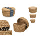 Juego de Cestos SY101703 Natural Fibra natural (6 Unidades)