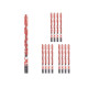 Confetti cannon 9119-80 Red Paper Cardboard Plastic 5 x 79 x 5 cm (12 Units)