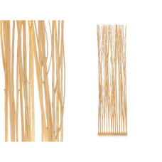Biombo Varas Natural Madera de sauce 50 x 185 x 12 cm