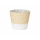 Macetero Ibergarden WY21-72 Blanco Cuerda Plástico 16 x 14,5 x 16 cm (24 Unidades)