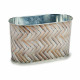 Macetero Ibergarden H18A3527D Metal Mimbre Ovalado 11,5 x 12 x 22,5 cm (24 Unidades)