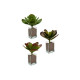 Planta Decorativa Ibergarden YD0001 Plástico Hojas Grande 27 x 29 x 27 cm Bicolor (6 Unidades)