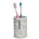 Portacepillos de Dientes Tumbler Blanco Resina 7,5 x 10,2 x 7,5 cm (12 Unidades)