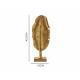 Decorative Figure Leaf of a plant Golden 8 x 43,5 x 17 cm (6 Units)