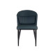 Sillón Redondo Azul Negro Acero 51 x 83,5 x 54 cm (2 Unidades)