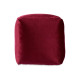 Puff Terciopelo Granate 30 x 30 x 30 cm (4 Unidades)