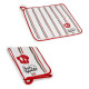 Paño de Cocina Kinvara 1220 Blanco Rojo 50 x 0,3 x 50 cm (12 Unidades)