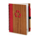 Spiral Notebook with Pen Pincello AR1810137 1 x 16 x 12 cm Bamboo (12 Units)