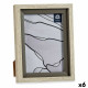 Photo frame 17 x 2 x 21,8 cm Crystal Grey Beige Plastic (6 Units)
