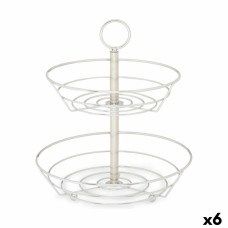 Frutero Kinvara W6456-1 Plateado Metal Cromado 26 x 26 x 30,5 cm (6 Unidades)