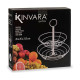 Frutero Kinvara W6456-1 Plateado Metal Cromado 26 x 26 x 30,5 cm (6 Unidades)
