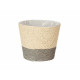 Planter Ibergarden 86439 Grey Natural Rope Plastic 15 x 15 x 14 cm (24 Units)