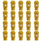 Set Nuts OMP 7075 40 mm M14 x 1,50 20 uds Gold