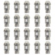 Set Tuercas OMP 7075 40 mm M14 x 1,50 20 uds Antracita