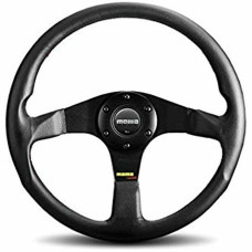 Volante Racing Momo DARK FIGHTER Piel Ø 35 cm