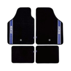 Car Floor Mat Set Sparco Strada 2012 B Universal Black/Blue (4 pcs)