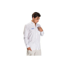 Camisa de Manga Larga Hombre Sparco Blanco (Talla S)