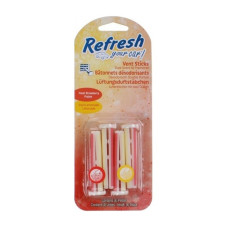 Car Air Freshener California Scents Vent Sticks Strawberry Lemon (2 pcs)