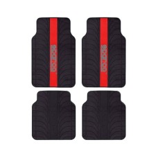 Set de Alfombrillas para Coche Sparco SPC1913RS Universal Negro/Rojo (4 pcs)