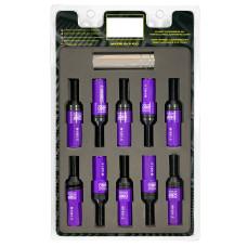 Kit de tornillos OMP OMPS09981411 28 mm Morado M14 x 1,50