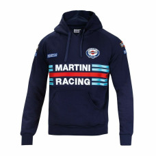 Sudadera con Capucha Hombre Sparco MARTINI RACING Talla L Azul marino