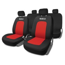 Fundas para Asientos de Coche Sparco Sport Negro/Rojo