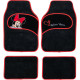Set de Alfombrillas para Coche Minnie Mouse CZ10339 Negro/Rojo