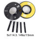 Set de Separadores OMP OMPS08791501 5x114,3 67,1 M14 x 1,50 + M12 x 1,50 15 mm